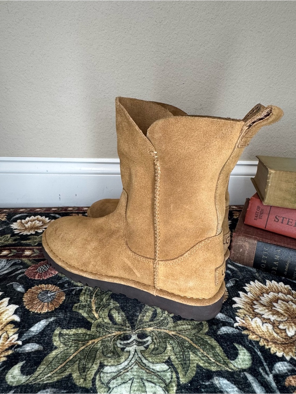UGG | Alida Suede Tan Unlined Boots Size 9 - Picture 6 of 12